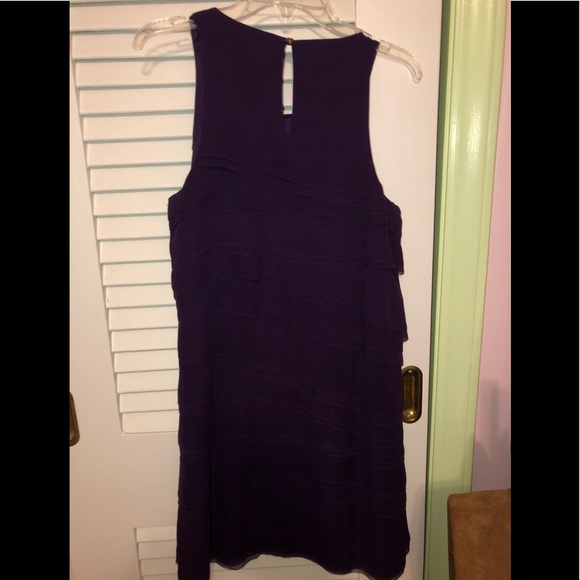 Diane Von Furstenberg Purple Silk dress size 2 - Picture 4 of 7